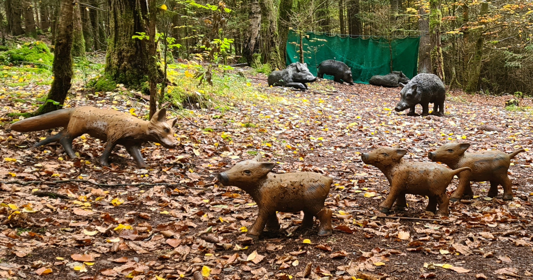 Colemen Traditionell intuitiv Bogenschießen, 3D Bogenparcours Wolfertsfeld